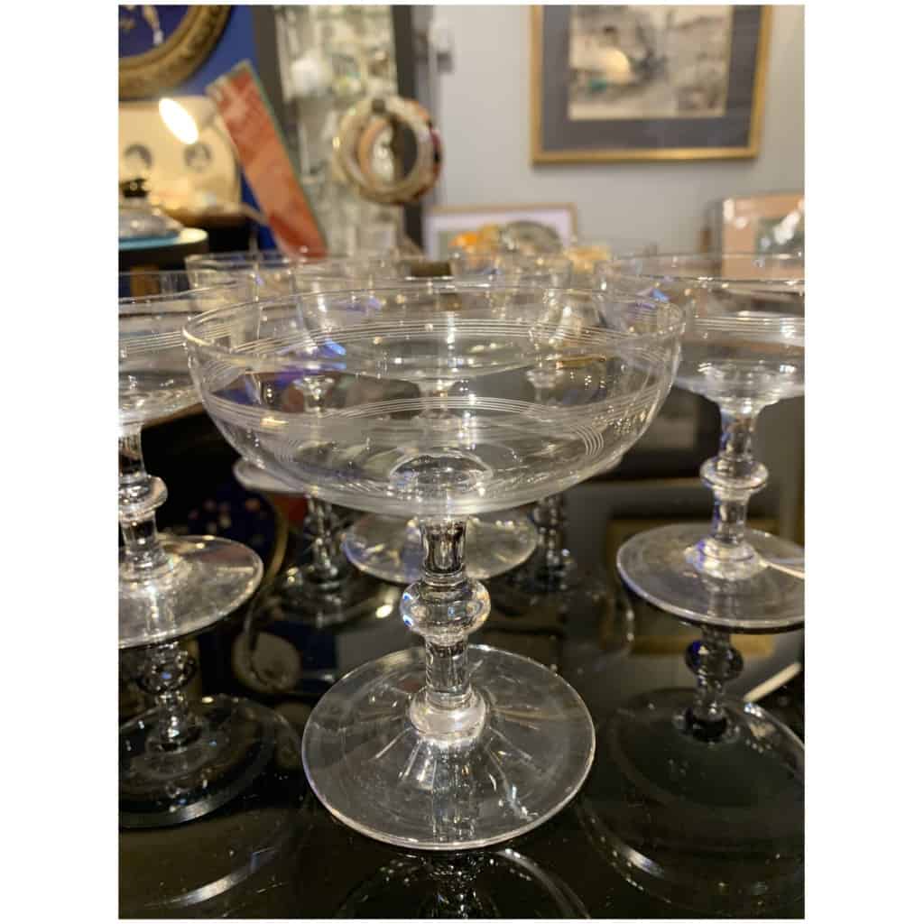 Coupes à champagne Baccarat 4