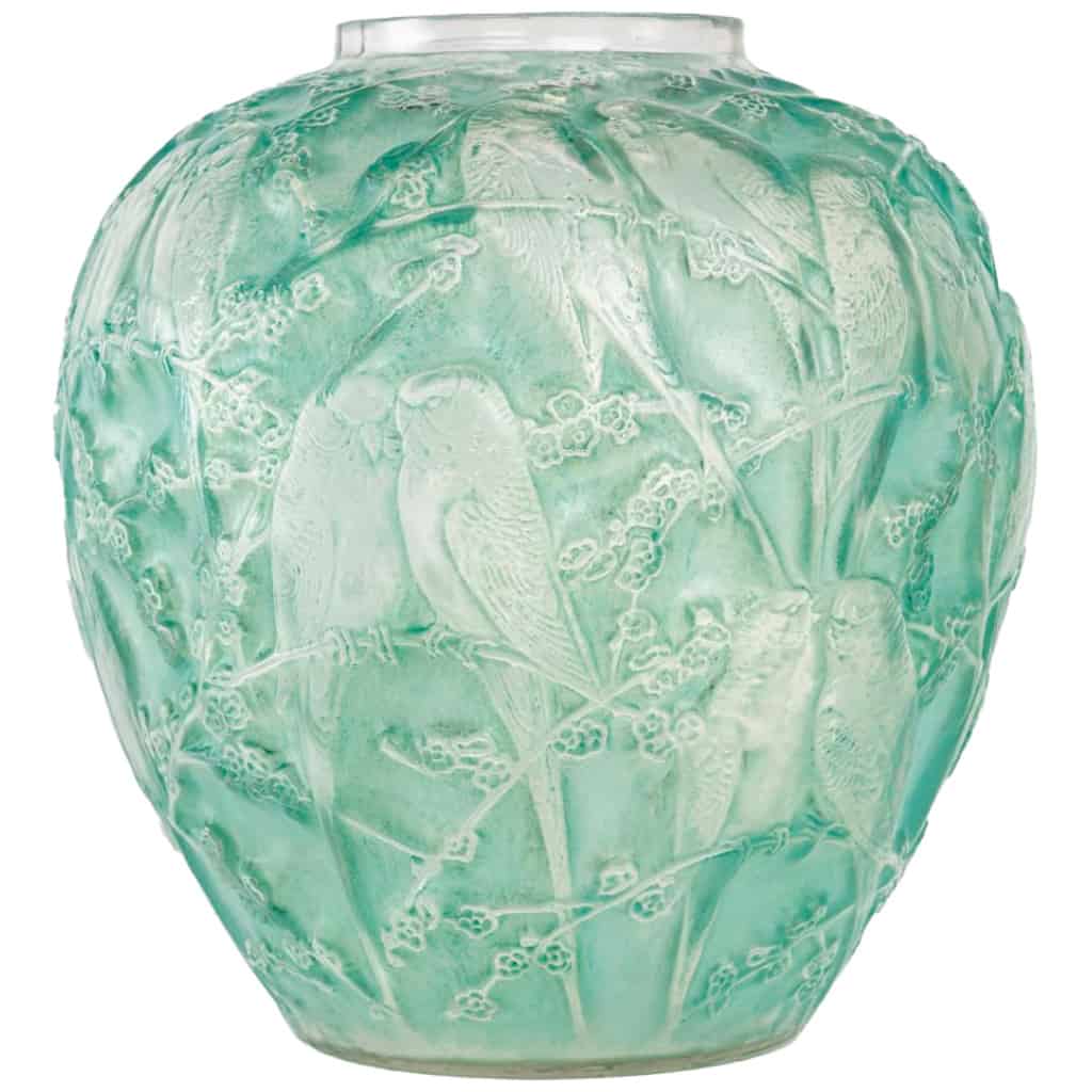 René Lalique : Vase « Perruches » 3