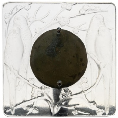 René Lalique : Cadre « 4 Perruches « 