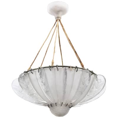 René Lalique (1860-1945) : Lustre Modèle « Hirondelles » 3