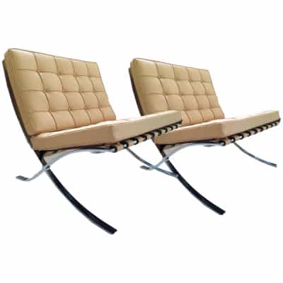 Knoll: Pair of Barcelona Armchair