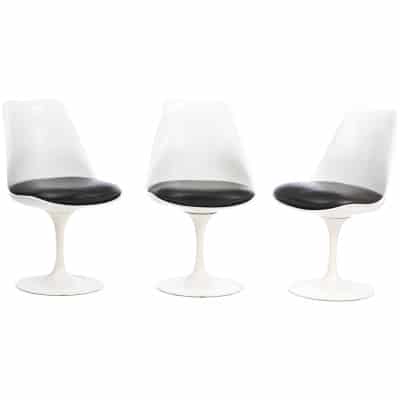 Knoll & Eero SAARINEN: 3 “Tulip” Chairs