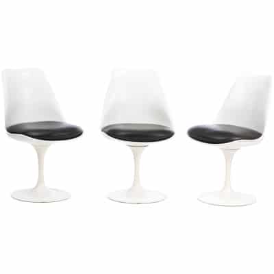 Knoll & Eero SAARINEN: 3 “Tulip” chairs 3