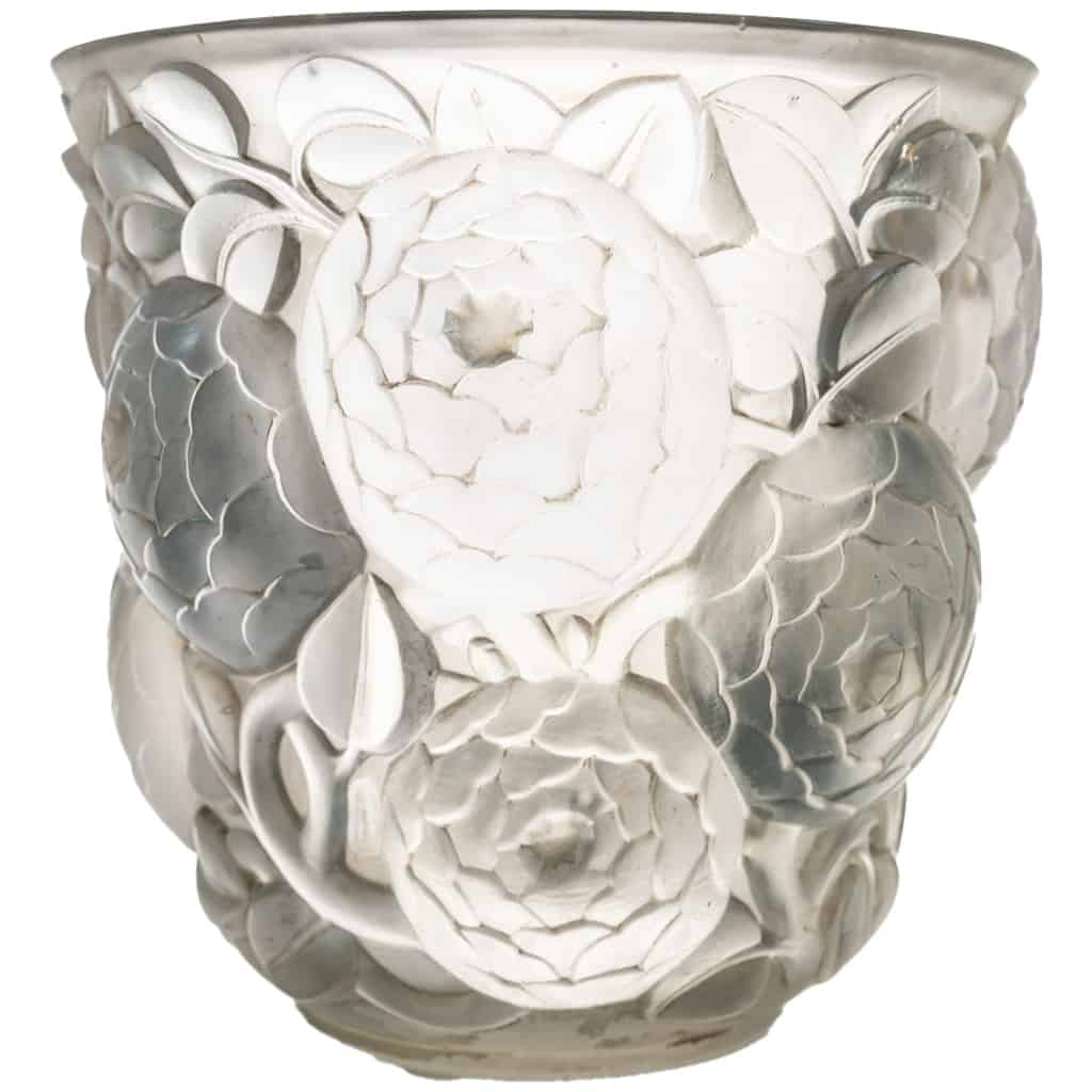 René LALIQUE (1860-1945) : Vase « Oran » dit aussi « Gros Dalhias » 3
