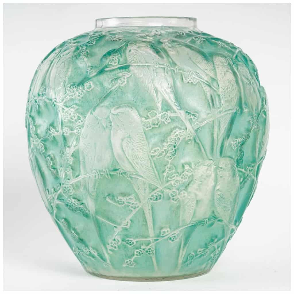 René Lalique : Vase « Perruches » 4