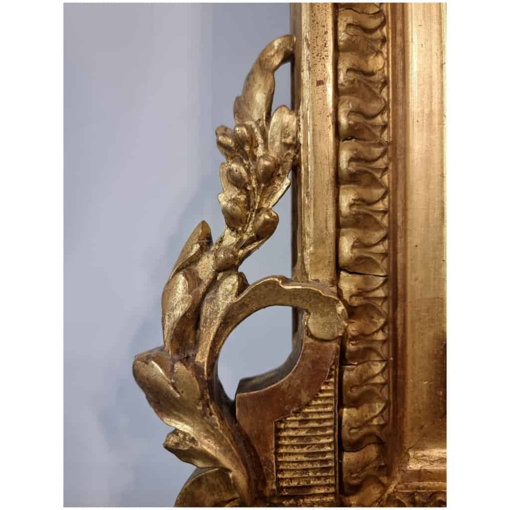 Grand Miroir d’époque Louis XVI – Bois Doré – Fin 18ème 7