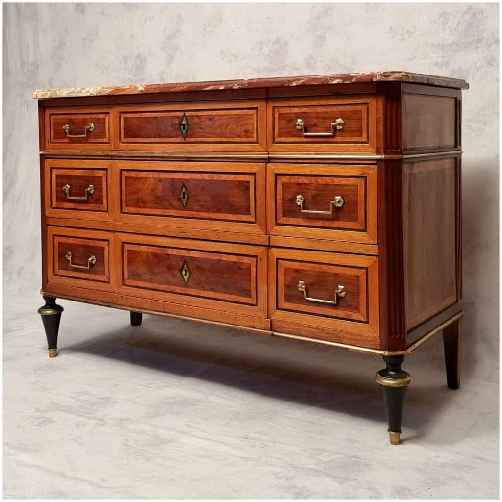 Louis Period Commode XVI – Mahogany – 18th 3