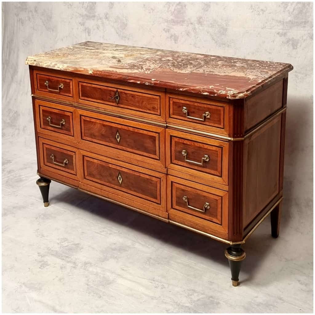 Louis Period Commode XVI – Mahogany – 18th 4