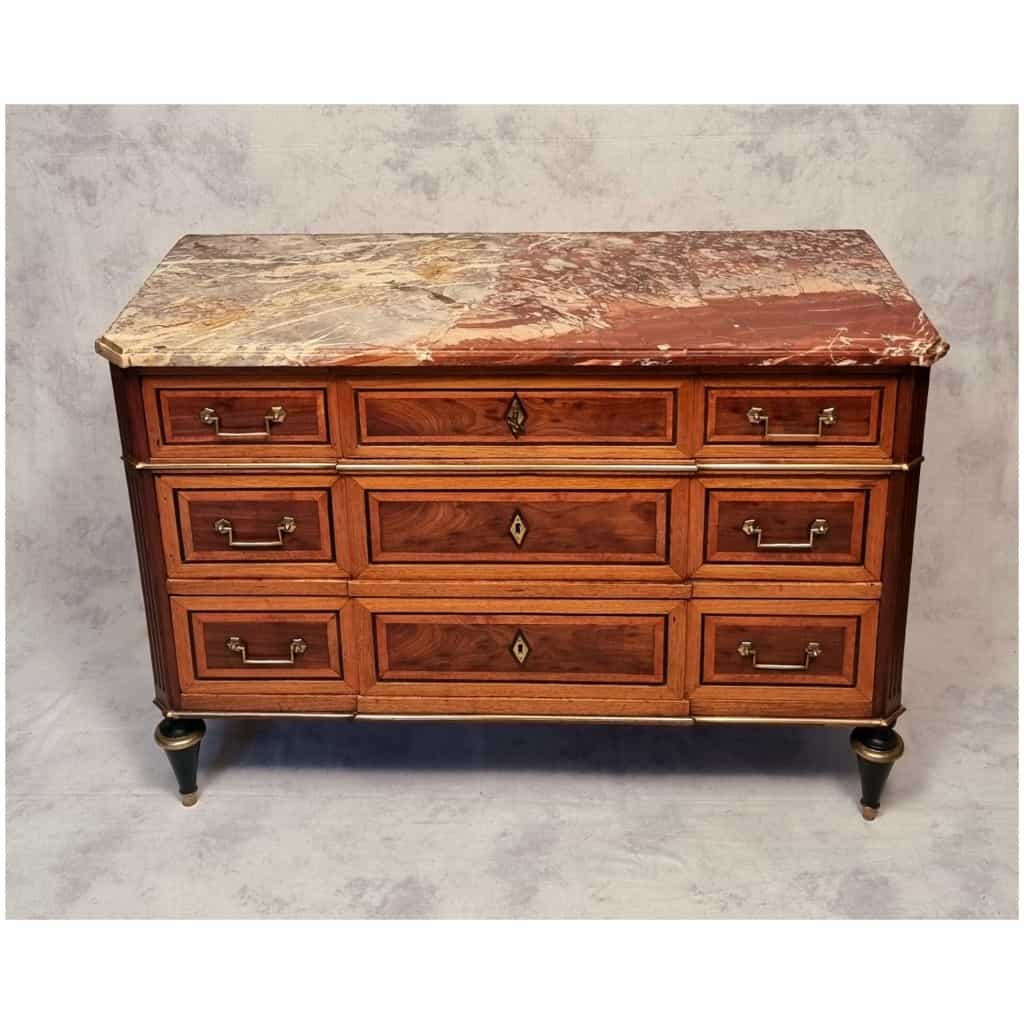 Louis Period Commode XVI – Mahogany – 18th 6