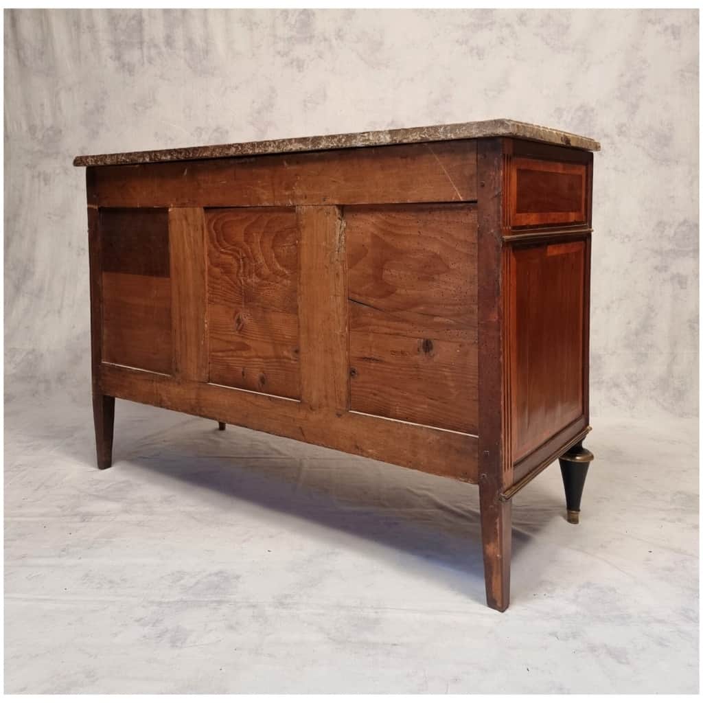 Louis Period Commode XVI – Mahogany – 18th 8