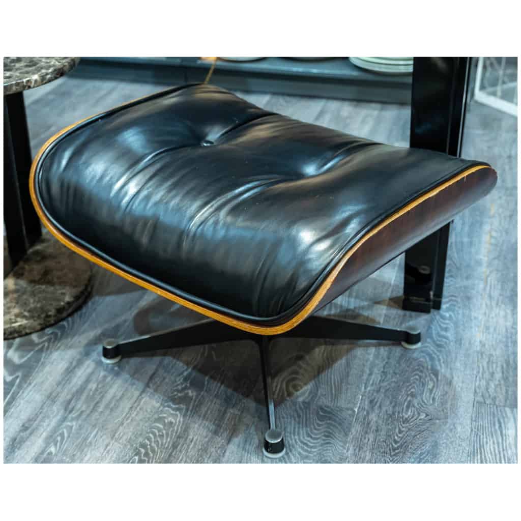 Charles & Ray EAMES, Mobilier international(éditeur): Chaise longue et son pouf 12