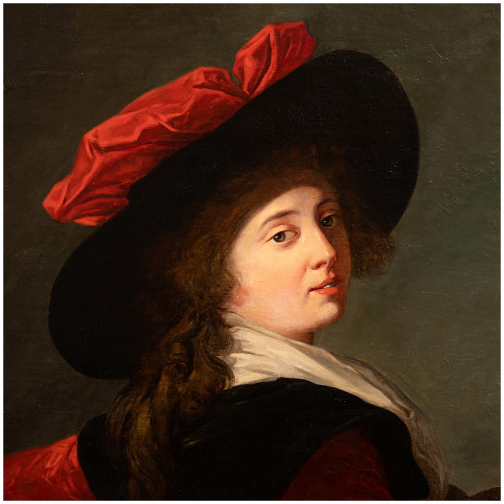 D’après E. L. Vigée Le Brun (1755-1842), portrait de La baronne de Crussol, XIXe 5
