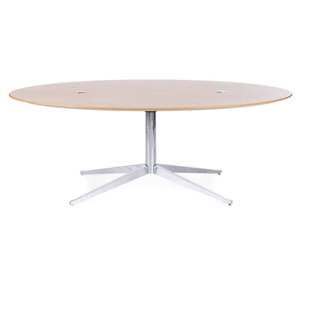 FLORENCE KNOLL: Large oval table 4