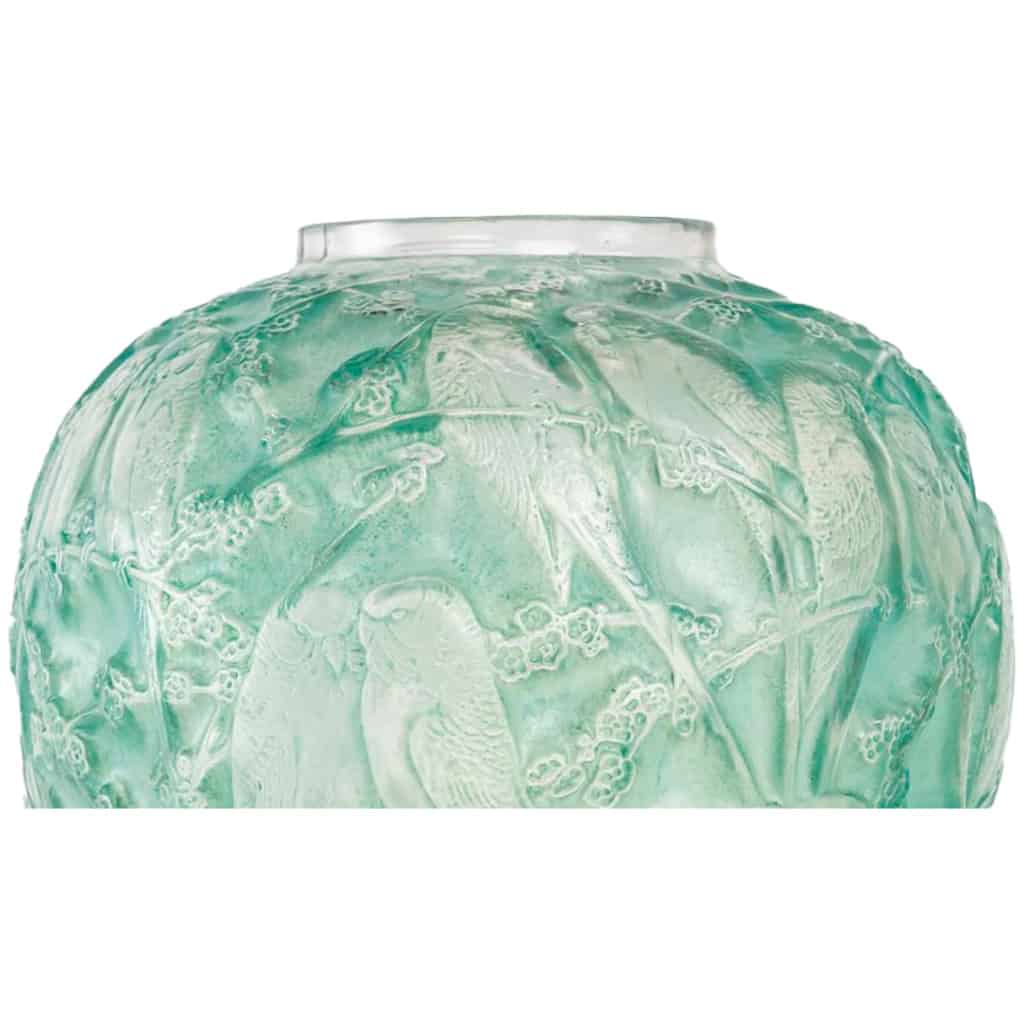 René Lalique : Vase « Perruches » 5