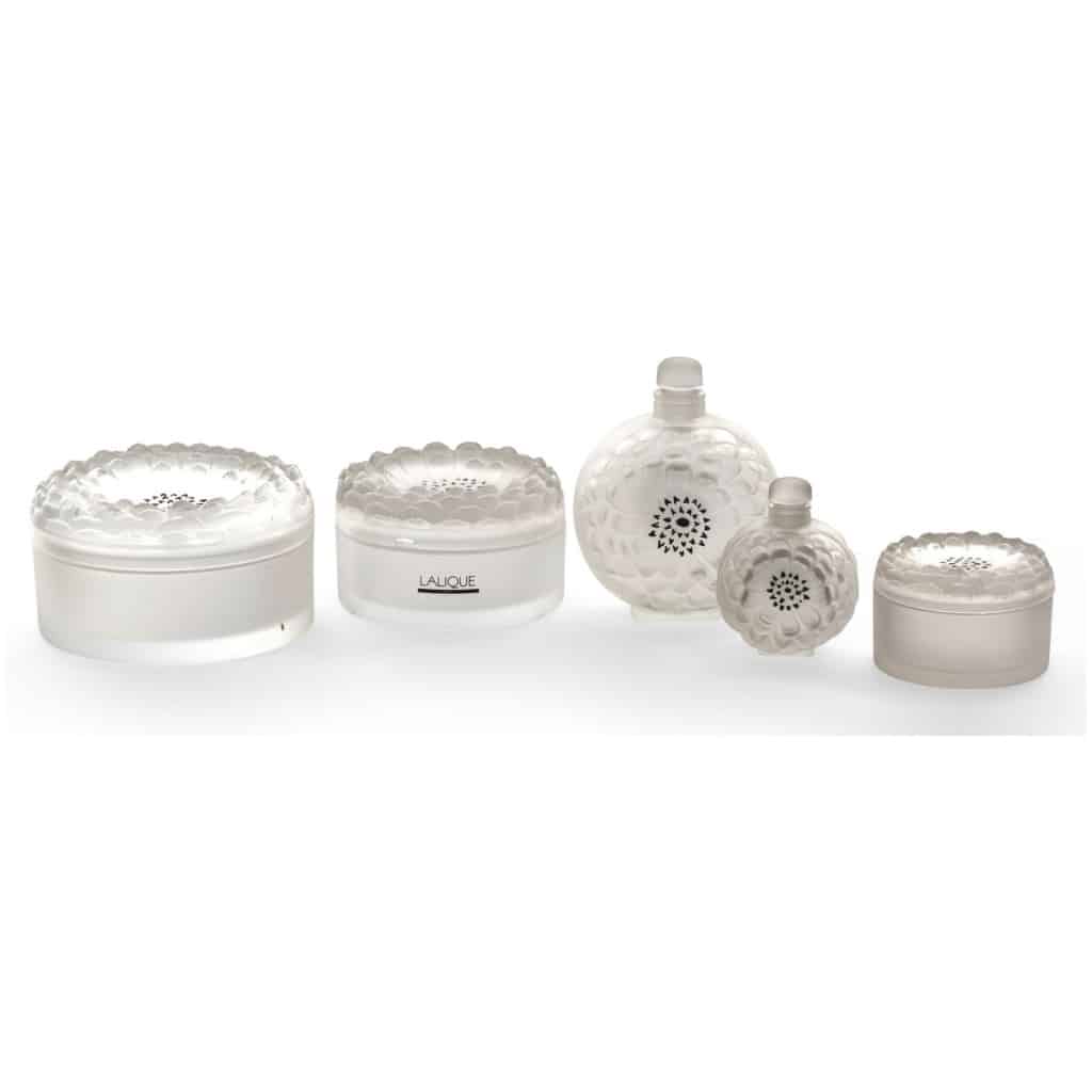 Lalique France: “DALHIA” 4 toilet set