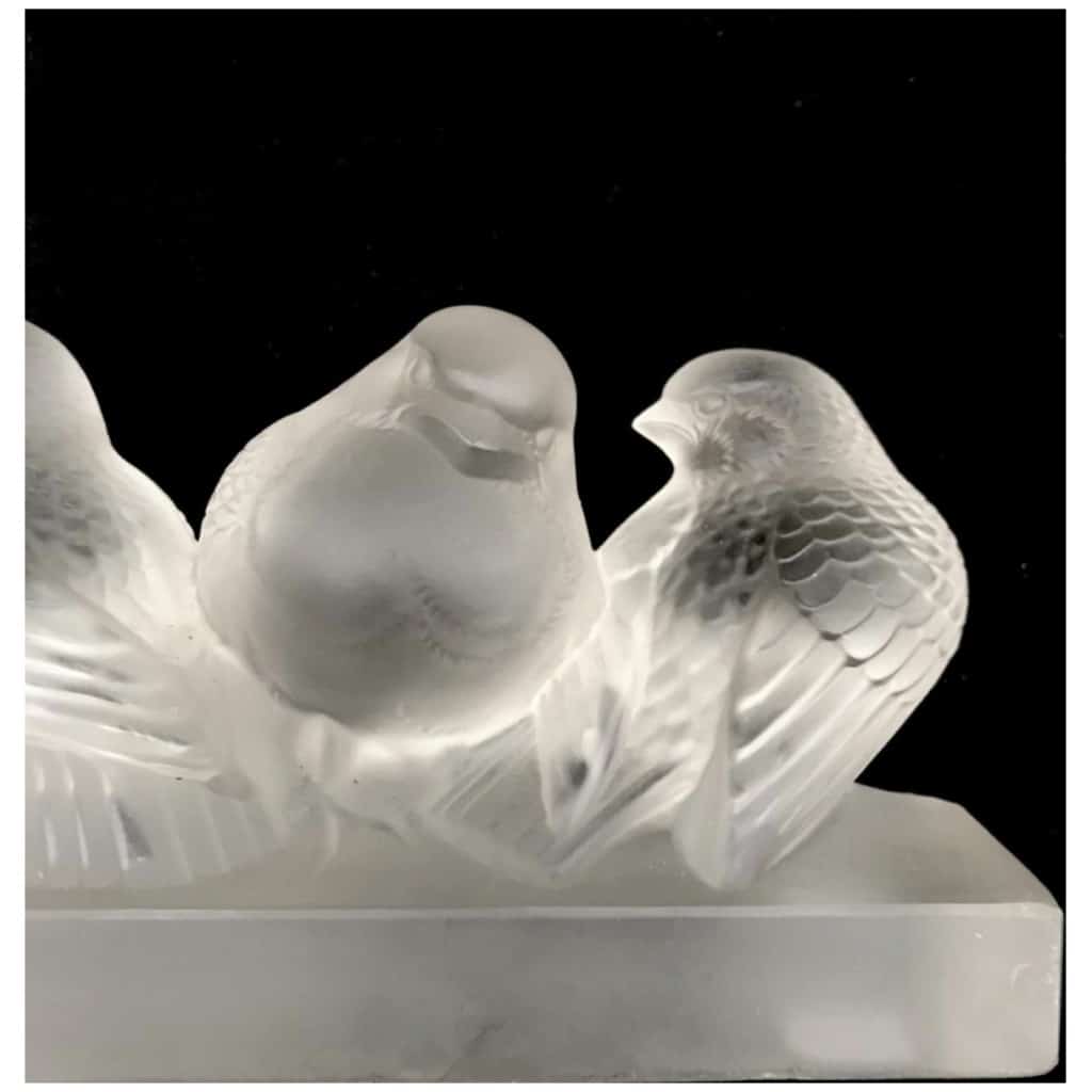 René Lalique : Groupe De Six Moineaux 5