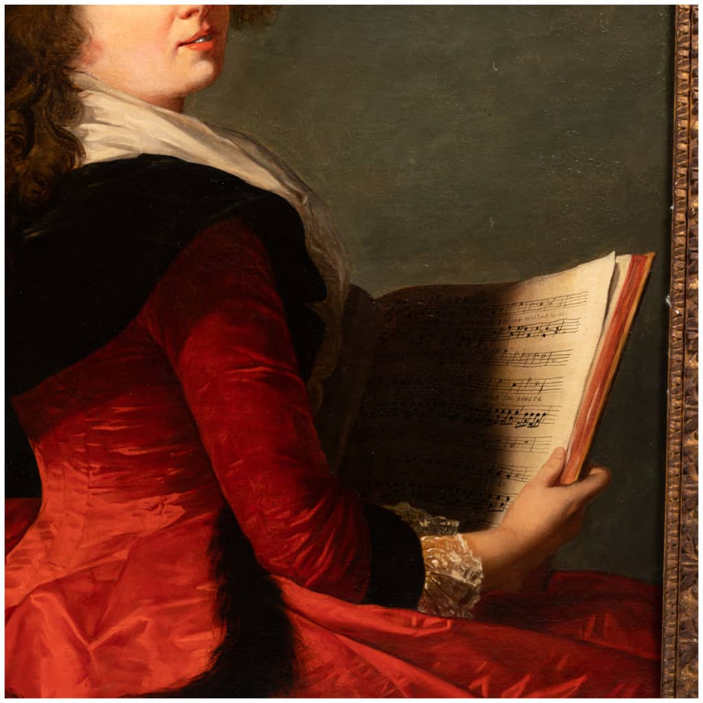 D’après E. L. Vigée Le Brun (1755-1842), portrait de La baronne de Crussol, XIXe 6