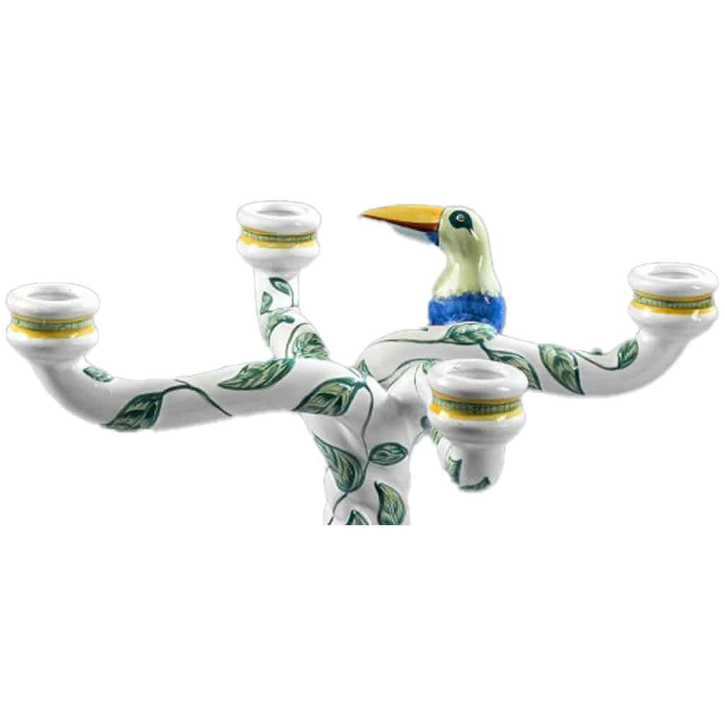 HERMES Moustier Pair of Candelabra model "TOUCAN" 4