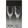Marc Lalique : Deux flûtes à champagne  » Ange  » en Cristal 6