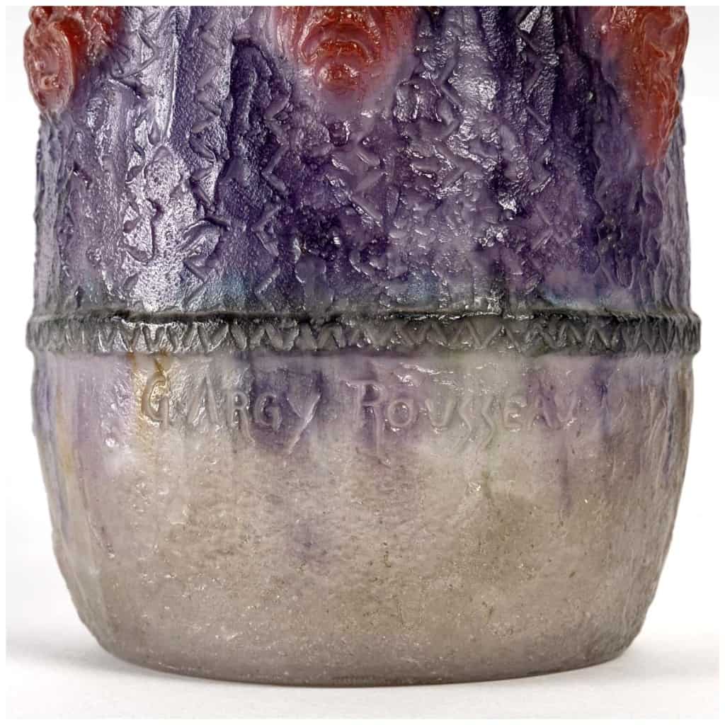 1922 Gabriel Argy-rousseau – Vase Tragi Comique Glass Paste 9