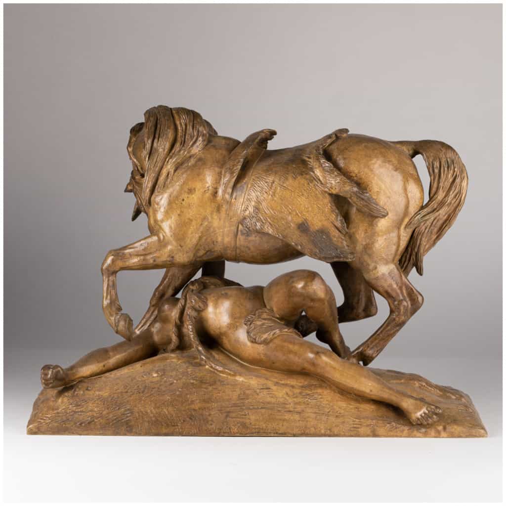 Jean-François-Théodore Gechter (1795-1844), L’amazone blessée, bronze, XIXe 7