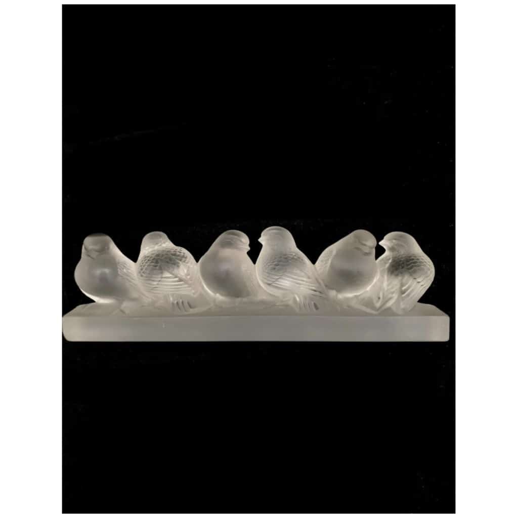 René Lalique: Group Of Six Sparrows 7