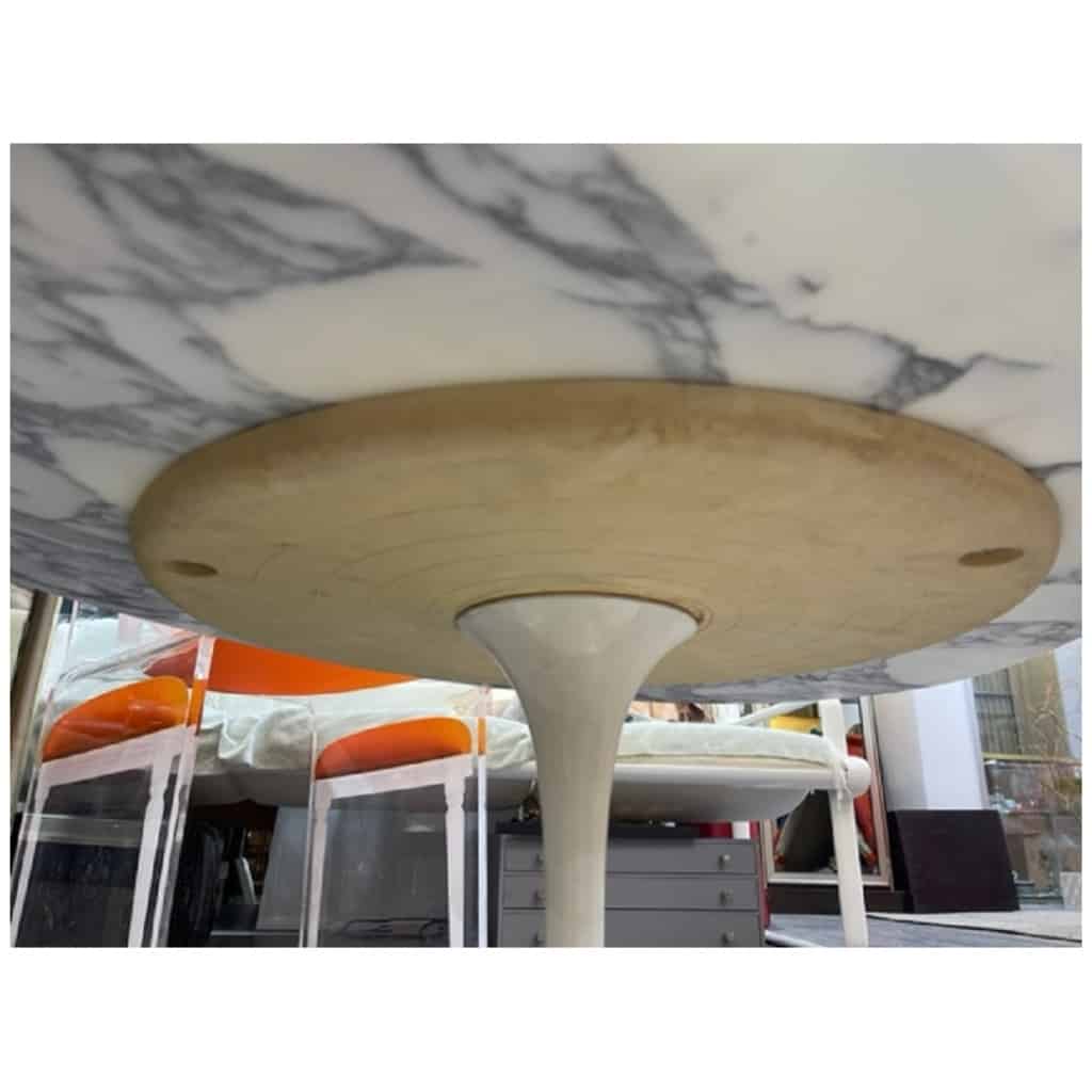 Eero Saarinen & Knoll International – oval “tulip” marble coffee table 11
