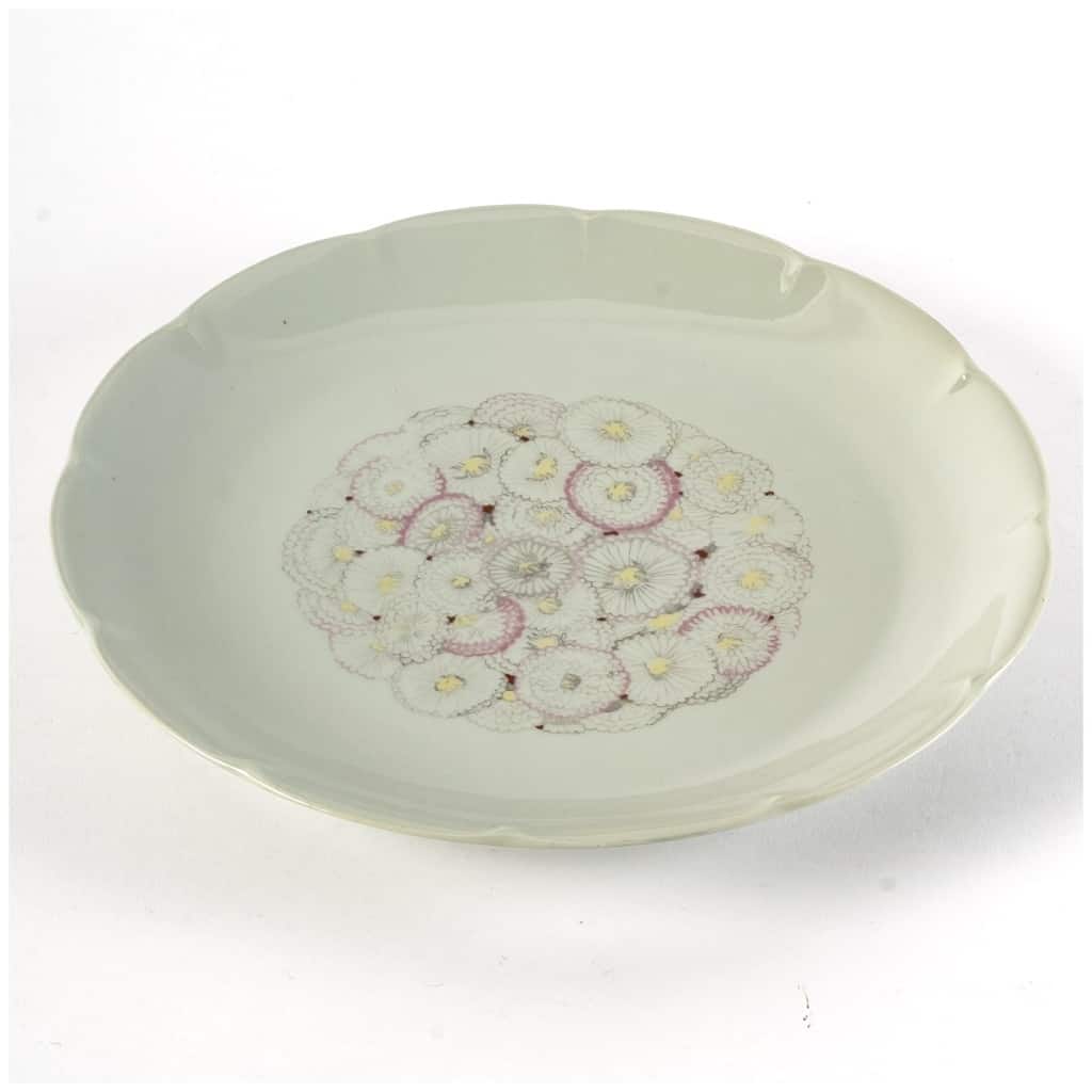 1928 Suzanne Lalique & Haviland – Service De Table Pâquerettes Porcelaine Celadon – 22 Pièces 11