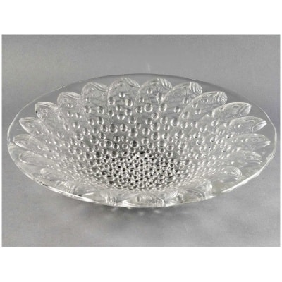 1932 René Lalique – Coupe Ouverte Roscoff Verre Blanc – Poissons