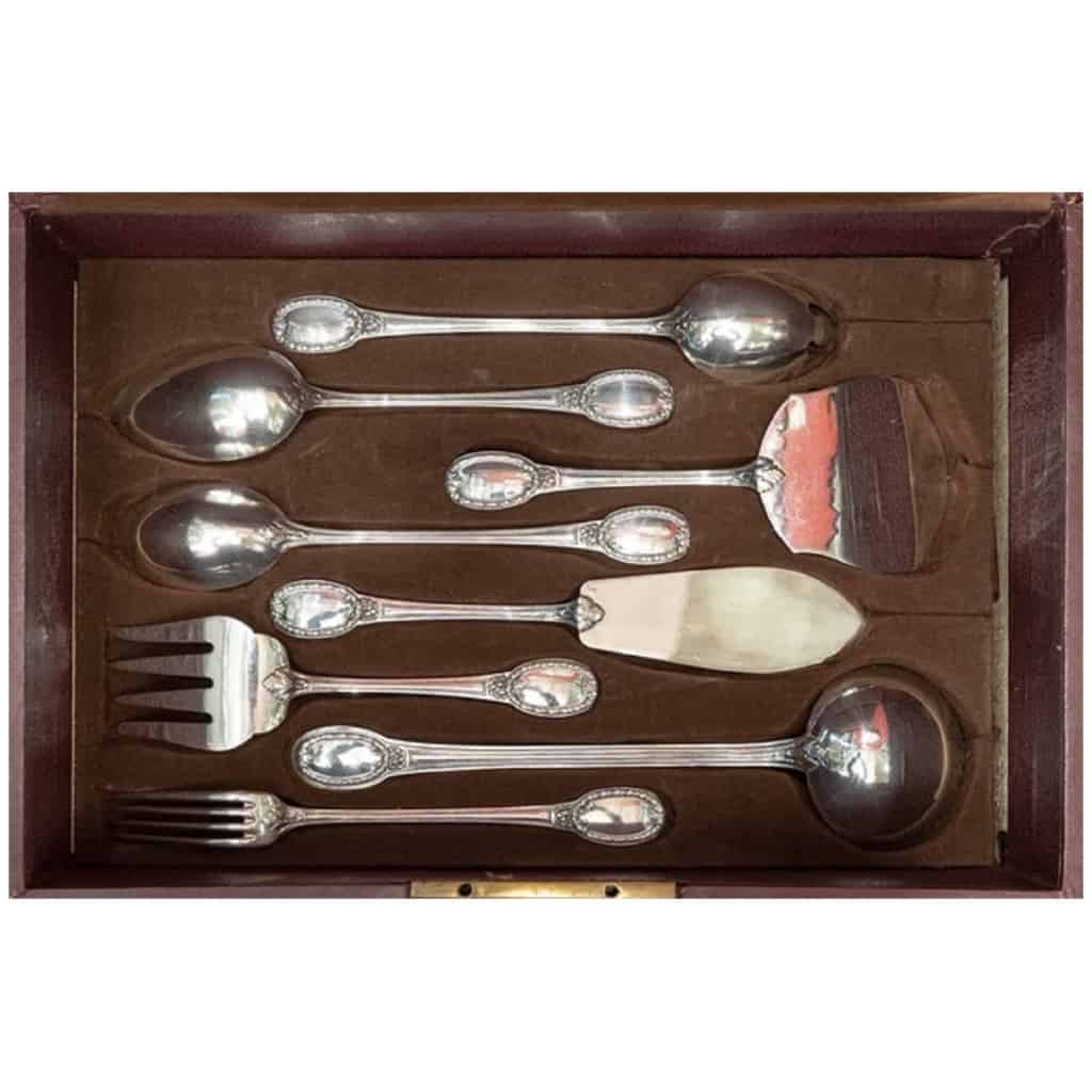 Tallois and Lagrifoul, Sterling Silver Cutlery Set 252 Pieces 9