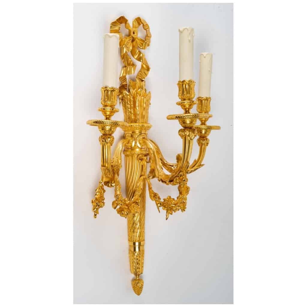 Pair of large Louis style sconces XVI. 4