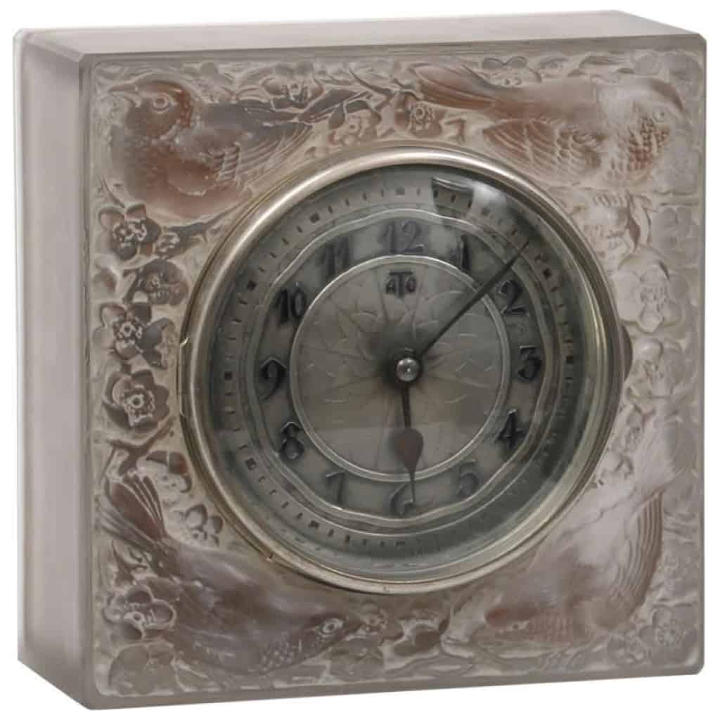 R LALIQUE PENDULE « 4 MOINEAUX DU JAPON 19283 4