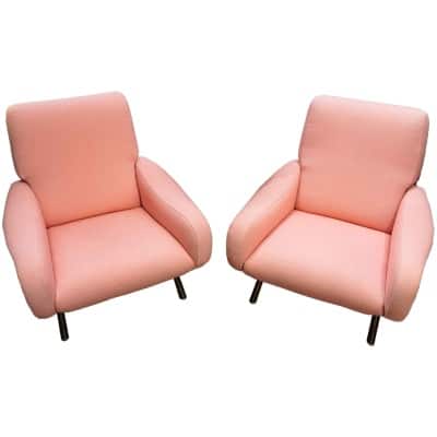 Pair of Marco Zanuso Armchairs model "Lady"