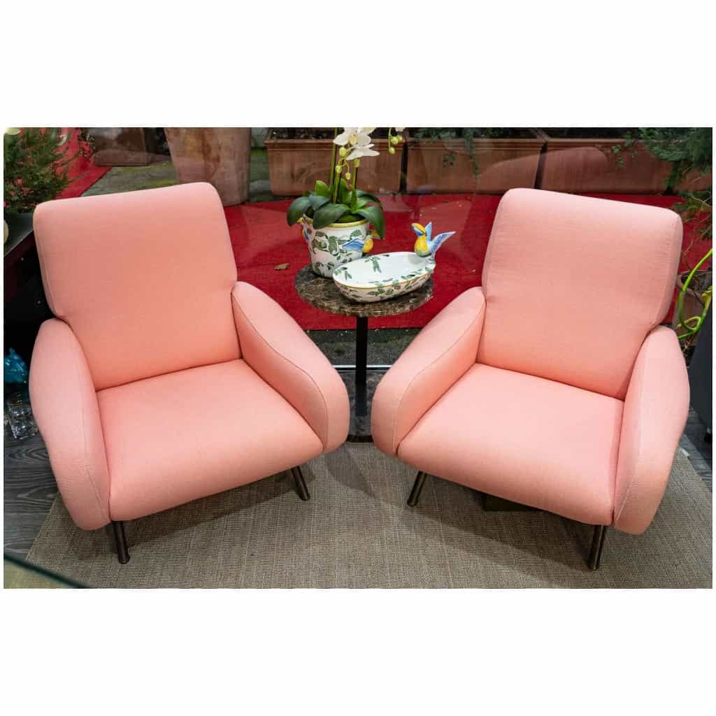 Pair of Marco Zanuso Armchairs model "Lady" 4