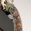 In the style of Meissen, large porcelain table mirror, XIXand 13