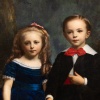 Adolphe Etienne Piot (1825-1910), Children, oil on canvas, 1871 12