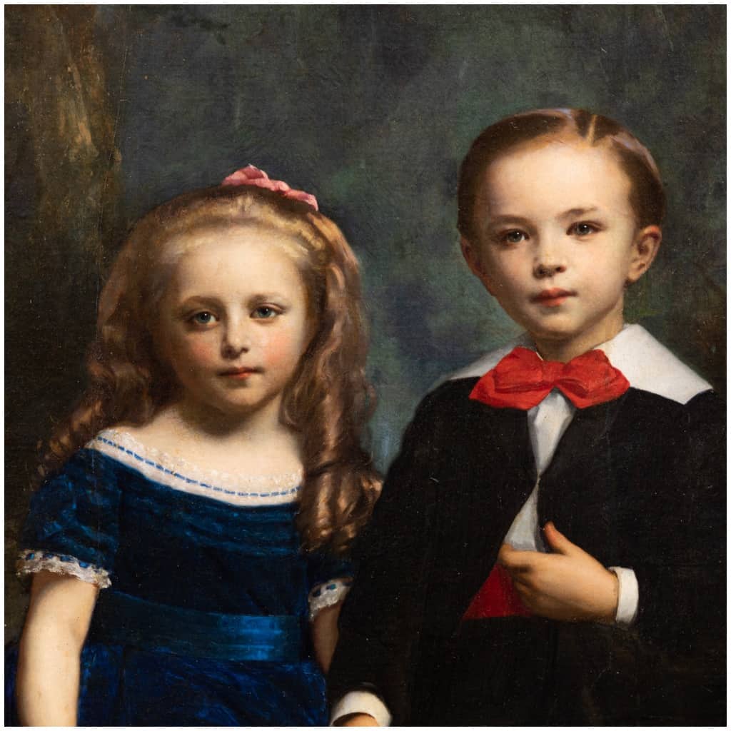 Adolphe Etienne Piot (1825-1910), Children, oil on canvas, 1871 5