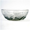 1921 René Lalique – Coupe Ondines Verre Blanc Patiné Bleu 12