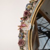 In the style of Meissen, large porcelain table mirror, XIXand 14