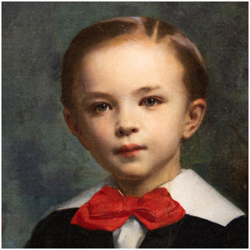 Adolphe Etienne Piot (1825-1910), Les enfants, huile sur toile, 1871 7