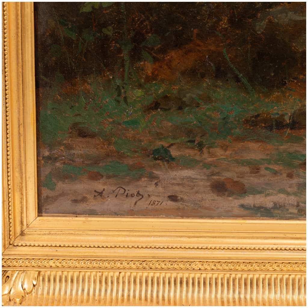 Adolphe Etienne Piot (1825-1910), Les enfants, huile sur toile, 1871 8