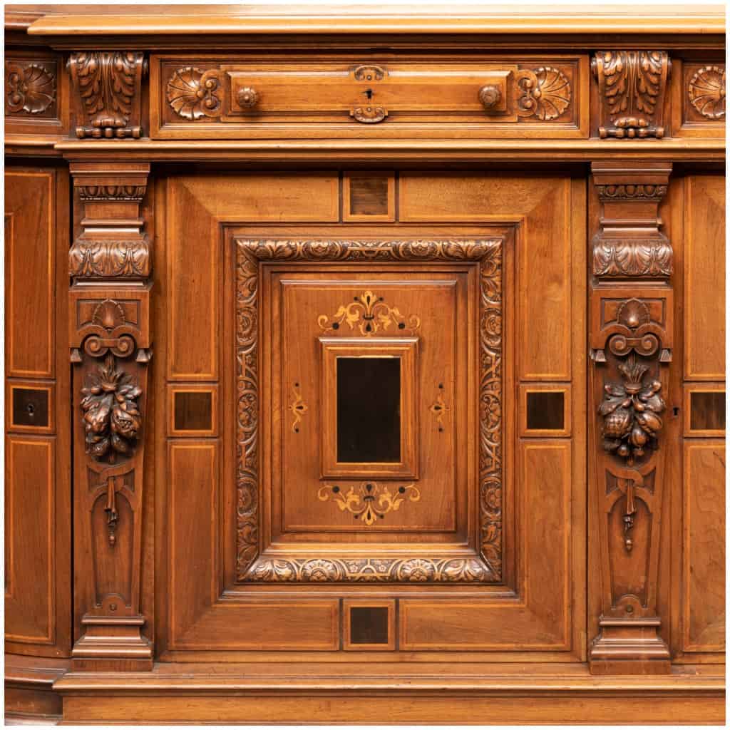 Attribué à Henri Auguste Fourdinois (1830 -1907), spectaculaire meuble credence, XIXe 8
