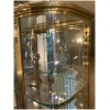 Vitrine flanc bombé en laiton 8