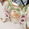 In the style of Meissen, large porcelain table mirror, XIXand 17