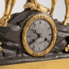 Mameluck pendulum in bronze and regulates with double patina, XIXand 23