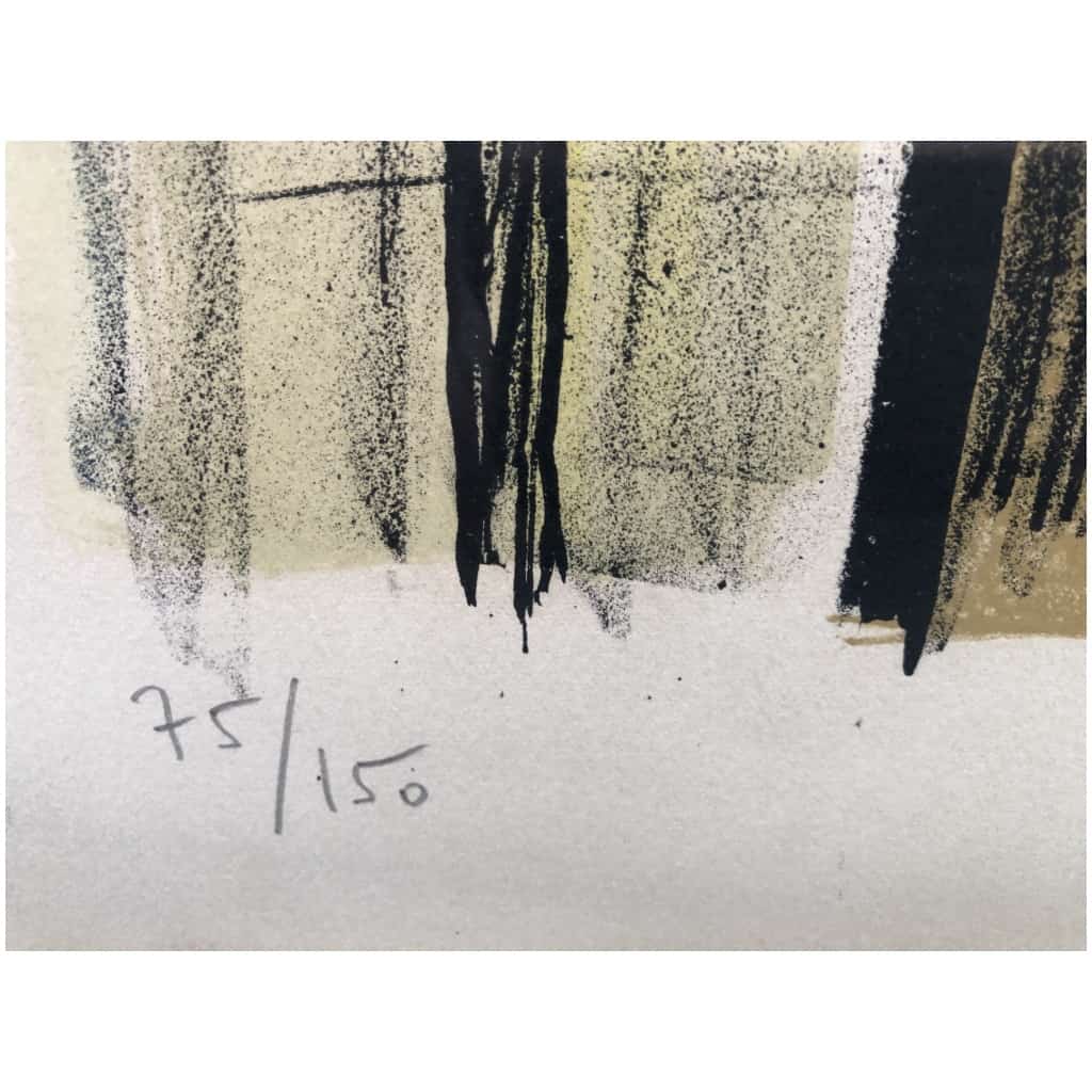 Buffet Bernard Les Fleurs papillons 1970 Lithographie Couleurs Justifiée 4