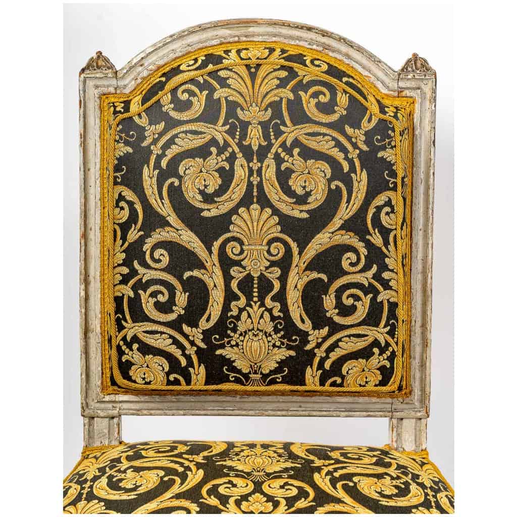 Jean-Baptiste Boulard (attribué) Livrées pour le General Pascal Paoli quatre chaises d’époque Louis XVI 5