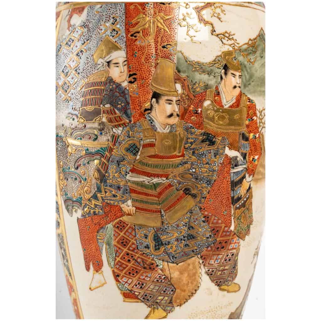 Paire De Lampes Satsuma. XIXème Siècle. 5