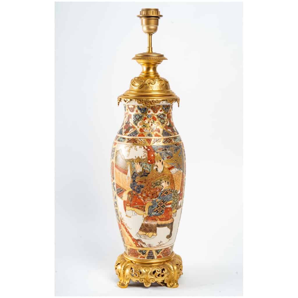 Paire De Lampes Satsuma. XIXème Siècle. 4