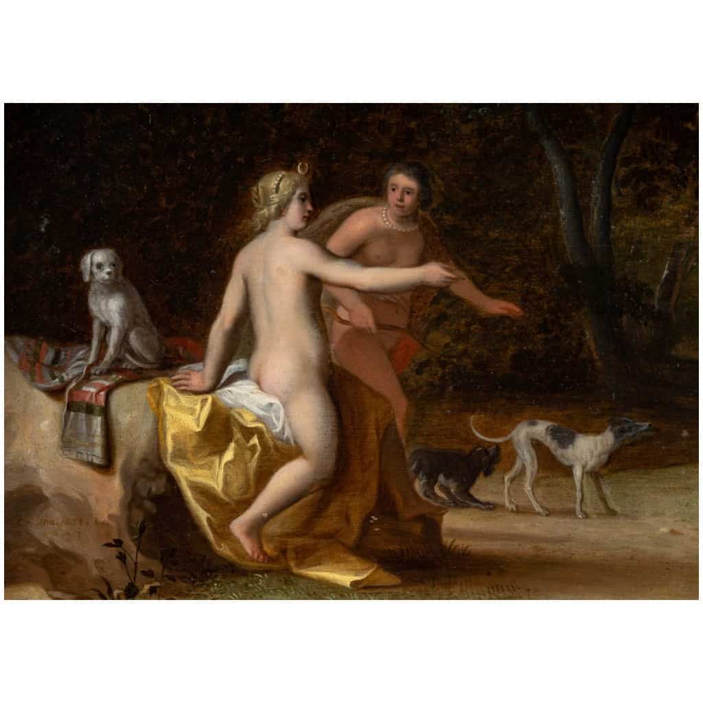 Cornelius Willaerts 1600-1666. Diane Découvrant La Grossesse De Callisto. 5